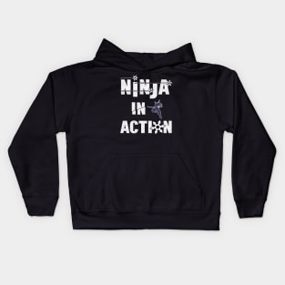 Ninja in Action Kids Hoodie